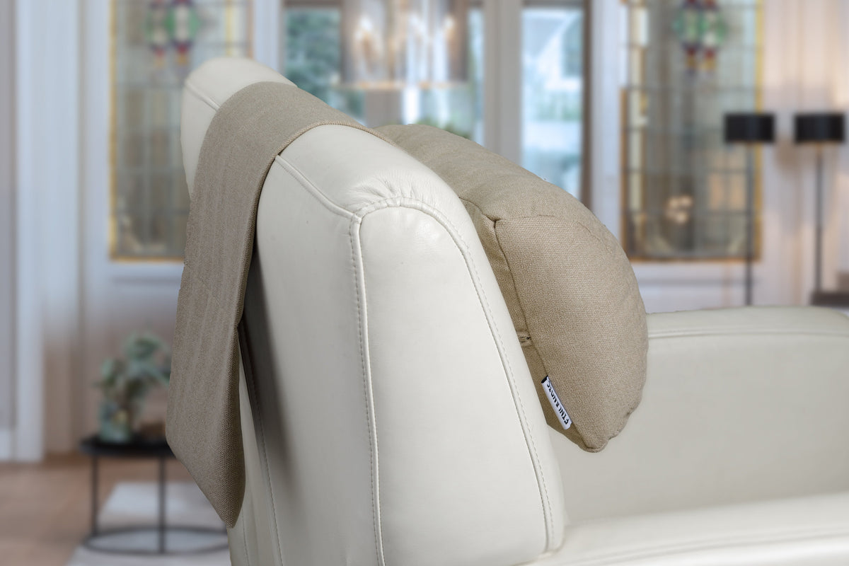 F01 Beige Neck Cushion for Recliner Chair - image 3