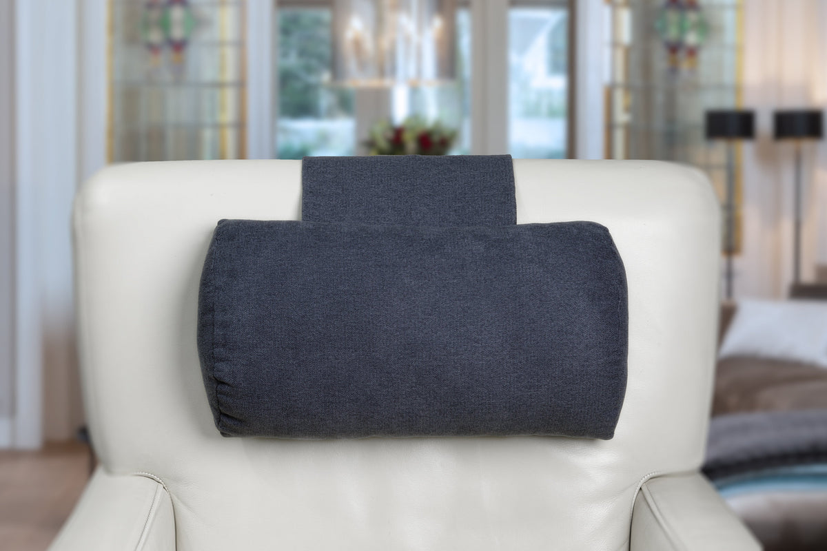 F01 Blue Grey Neck Cushion for Recliner Chair - image 2