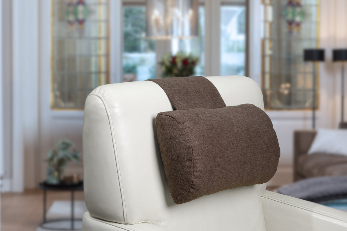F01 Brown Neck Cushion for Recliner Chair - image 1
